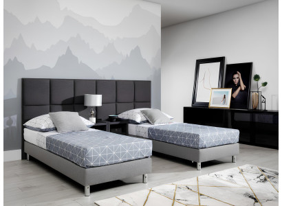 Letto imbottito di lusso con design, letto matrimoniale doppio per hotel 80/160x200cm, camera da letto.