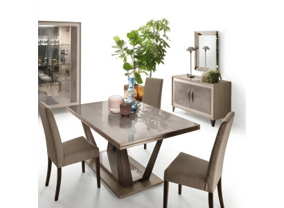 Tavolo da pranzo soggiorno in legno di design in stile italiano