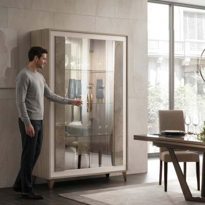 Mobiletto Vetrina Comò Vetrine Armadio a cassetti in vetro Armadio design Armadi