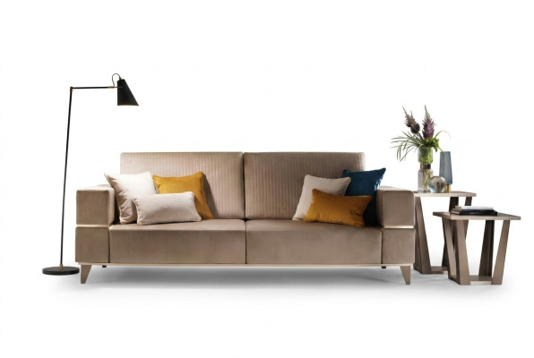 Divano Divano Imbottito 3 Posti Tessuto Divani Divani Sedute Set Design Nuovo Club