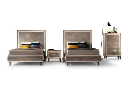 Set da camera da letto Letto Comodini Comò Stile Complementi d'arredo Mobili italiani 4 pezzi