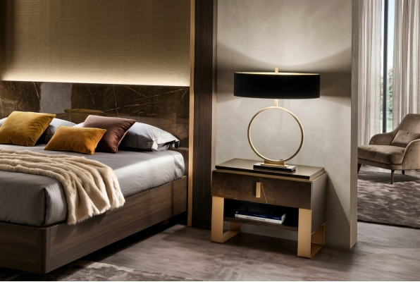 Design Comodino Consolle Metallo Lucido Decorativo Tavoli Consolle Camera da Letto