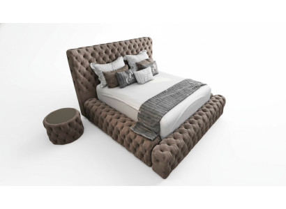 Tessile letto Arredamento Camera da letto Mobili di lusso Letti moderni Chesterfield Boxspring Nuovo