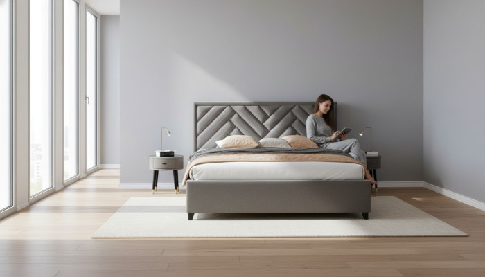 Boxspring letto di lusso Letti Doppi Mobili Tessuto 140 160 180 x 200 cm Camera da letto