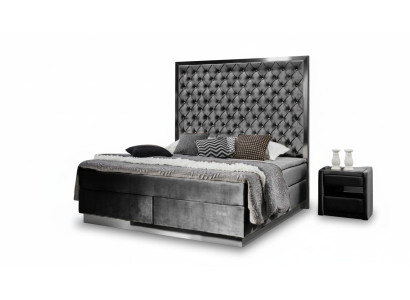 Boxspringbett Letto 2x Comodino 3 pezzi Set Camera da letto Mobili Letti di lusso Nuovi