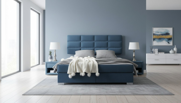 Letto boxspring di lusso 140 160 180 x 200 cm Letti Camera da letto matrimoniali Mobili in tessuto