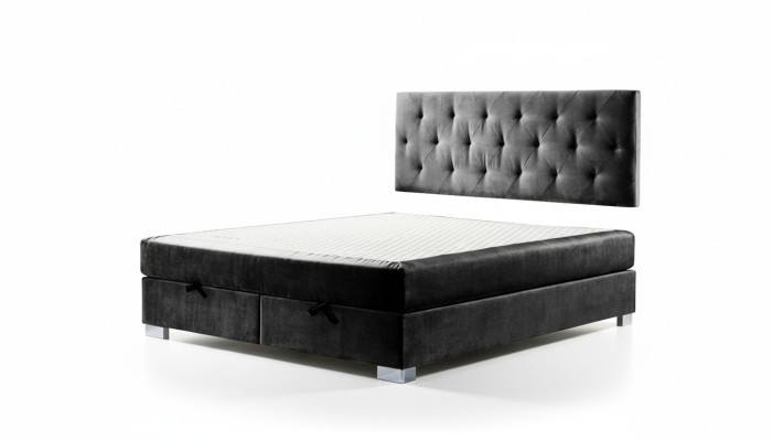 Letto boxspring di lusso Letti Camera da letto Doppi Mobili Tessuto 140 160 180 x 200cm