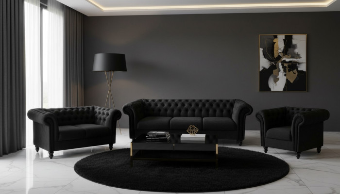 Divano Chesterfield design Mobili del soggiorno Divano 3 posti Divani Sofà