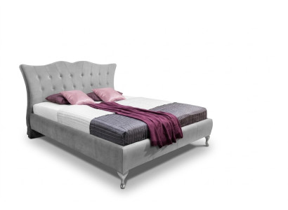 Classico tessuto letto da camera da letto Chesterfield 140x200 letto matrimoniale