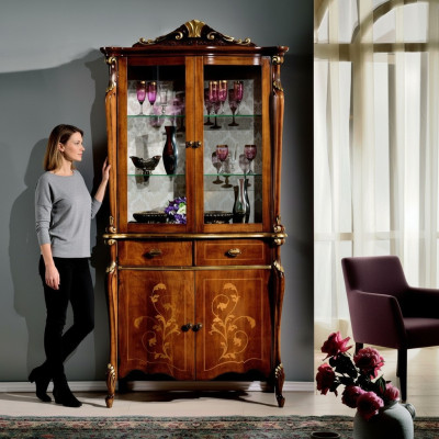 Mobili stile classico Vetrina Armadi soggiorno Design di lusso Mobili italiani Nuovi