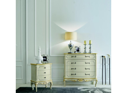 Design Mobili Stile Classico di Lusso xxl Comò Bianco Legno di Lusso Italiano