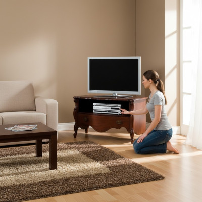 Mobile porta TV Basso mobile TV Armadio Mobili italiani Soggiorno Legno Legno massiccio