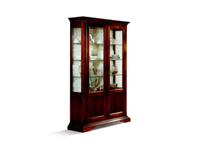 Elegante arredamento di lusso italiano in stile barocco con mobili di legno - Vetrina per sala da pranzo.