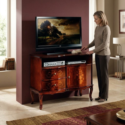 Mobile porta TV basso, mobile porta TV, armadio Mobili italiani in legno per il soggiorno Mobili in legno Nuovi
