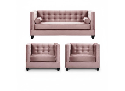 Set di divani in velluto con cuscini per divani, completo di set per il salotto, mobili per il soggiorno.