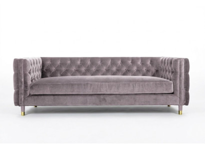 Divano Chesterfield Taupe 4 posti in tessuto in stile nuovo xxl Big.