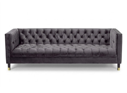 Divano Chesterfield in antracite Creative Möbel Divani a 4 posti Tessuto Couches