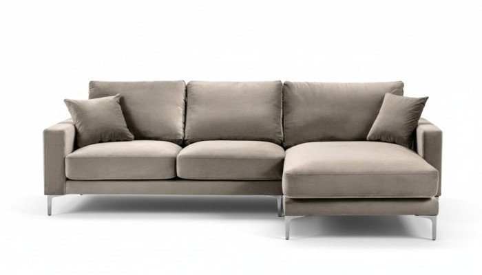Divano angolare beige in stoffa design soggiorno divani imbottiti divani angolari nuovi