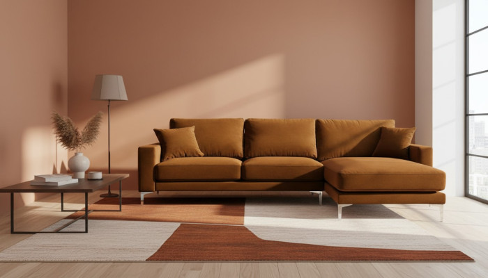 Tessuto Soggiorno Design Divani Imbottiti Divano Arancione Divano Angolare Divani Italiani
