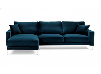Divani Nuovo Creativo Divano ad Angolo in Tessuto Turchese Design Soggiorno Divani Imbottiti Sofa