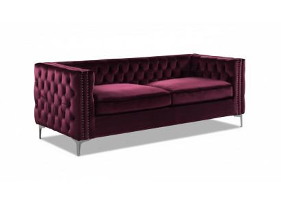 divano chesterfield in velluto di lusso con bottoni imbottiti, set di divani nuovi