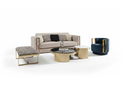 Sgabello Zebrato Soggiorno Acciaio inossidabile Nuovo Design Moderno Mobili di lusso