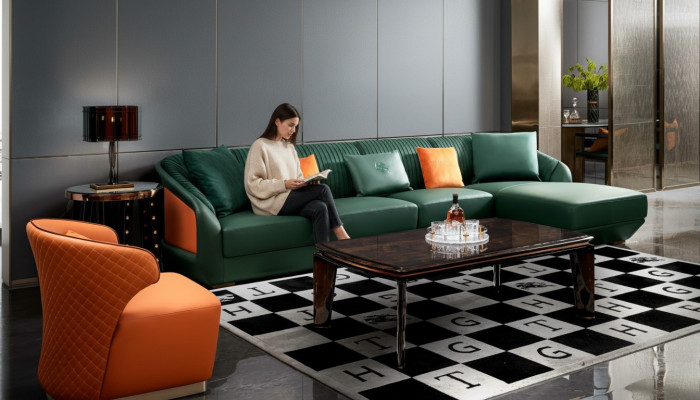 Tavolino da salotto in legno pregiato Tavolino laterale Design moderno Mobili di lusso per il soggiorno
