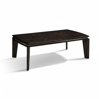 Tavolino da salotto in legno marrone scuro di lusso per soggiorno moderno nuovo design.