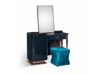 Sgabello Blu Tessuto Camera da Letto Nuovo Creativo Design Moderno Arredamento di Lusso Tessuto Nuovo