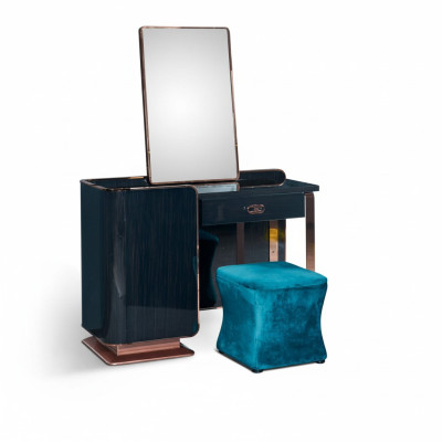 Tavolino da trucco Sgabello Legno Tessuto Camera da letto Creativo Moderno Design Mobili di lusso