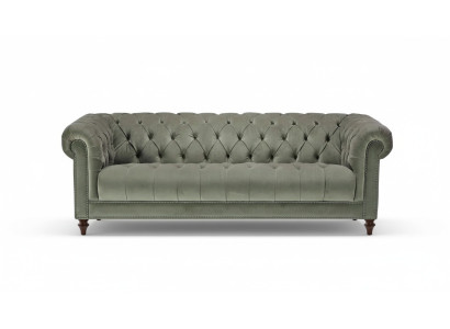 Salvia verde divano a tre posti in tessuto per il soggiorno design divano imbottito divani Chesterfield