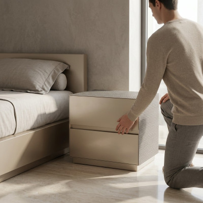 Comodino moderno design mobili in legno di lusso consolle tavolini da salotto camera da letto