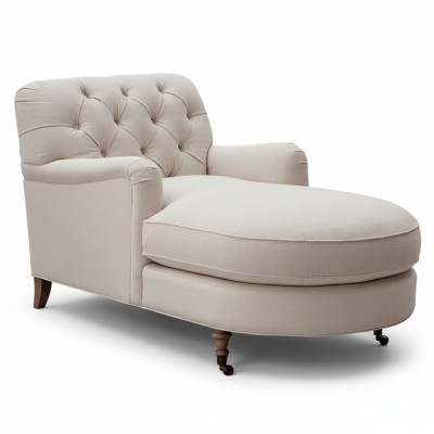 Beige Chaiselongue Chesterfield mobili divano soggiorno moderno