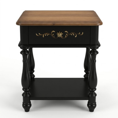Tavolino da notte di design con consolle, comodini di lusso, tavolini in pelle e console in legno nuovi.