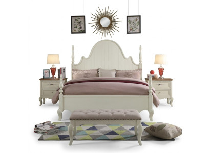 Set camera da letto di classe 3 pezzi Letto Matrimoniale Letti 2x Comodino Legno 3 pezzi. Nuovo