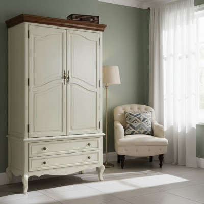 Stile country armoire design mobili armadi camera da letto bianco armadio nuovo
