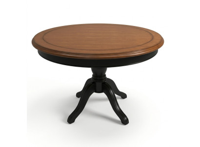 Tavolo da pranzo tondo in legno massiccio da 122 cm, tavolo da pranzo tavolo da cucina in legno massiccio nuovo
