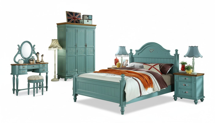 Albergo Polster Letti matrimoniali americani Bix XXL in legno Tessuto Letto Design elegante