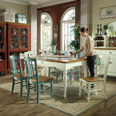 Tavolo da pranzo Tavolo Tavolo Sala da pranzo Soggiorno Legno Design Sedie Tavoli Stile rustico