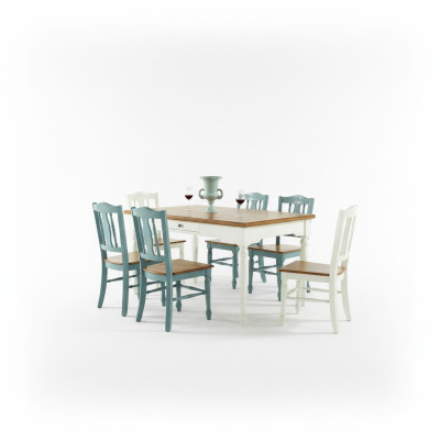 Tavolo da pranzo Tavolo Tavolo Sala da pranzo Soggiorno Legno Design Sedie Tavoli Stile rustico