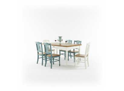 Tavolo da pranzo Tavolo Tavolo Sala da pranzo Soggiorno Legno Design Sedie Tavoli Stile rustico