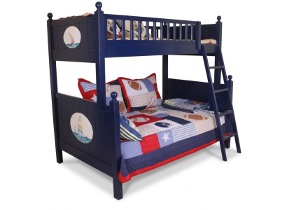 Letto classico per bambini a castello blu letto a soppalco letto da gioco letto per bambini a castello