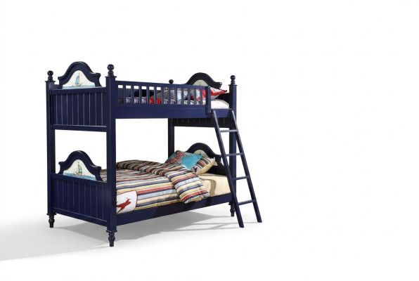 Letto a castello classico per bambini in camera da letto per bambini, letto a soppalco.