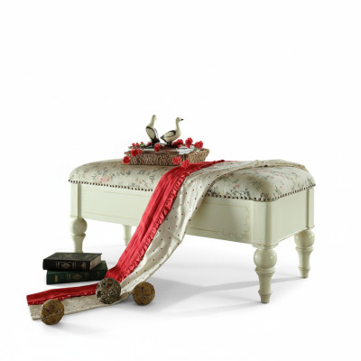 Sedile Tessuto Imbottito Banco Imbottito Sedile Sgabello Tessuto Legno Stile Designer Nuovo
