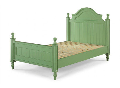 Letto verde Letti classici Letto matrimoniale in stile country Letto per hotel di lusso Nuova camera da letto