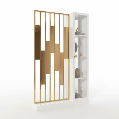 Scaffale divisore in metallo di design di lusso mobili stile armadio parete in metallo nuovo