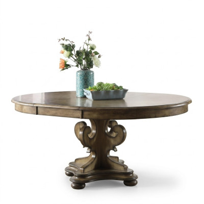 Tavolo da pranzo di design tavoli da pranzo di lusso tavolo imbottito in legno tondo mobili