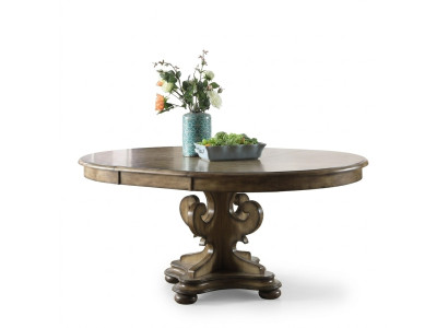 Tavolo da pranzo di design tavoli da pranzo di lusso tavolo imbottito in legno tondo mobili