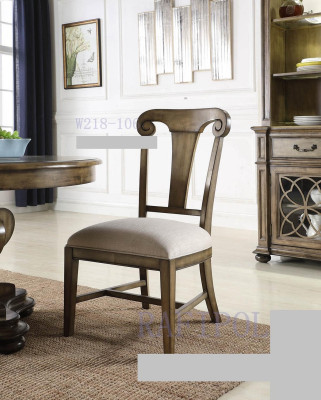 Legno massiccio Sedia Sedia da pranzo Tessuto di design Sedia Sedie Sedie da pranzo Nuove