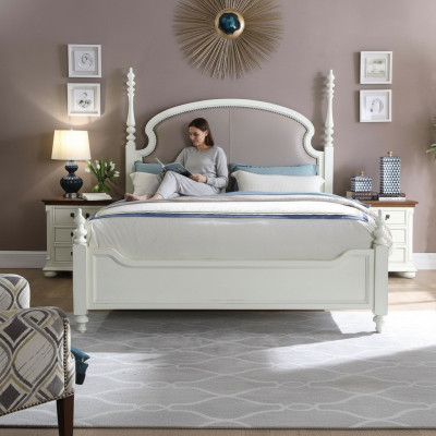 Letto comodino 3 pezzi. Set di camera da letto Design Moderno di lusso, gruppo di letti in legno nuovo